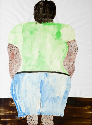 04 - Einem, Caspar - Amerikaner Aquarell auf Papier Rufnummer: 04 Künstler: Caspar Einem Titel: Amerikaner Technik: Aquarell auf Papier Rufpreis: 200 €